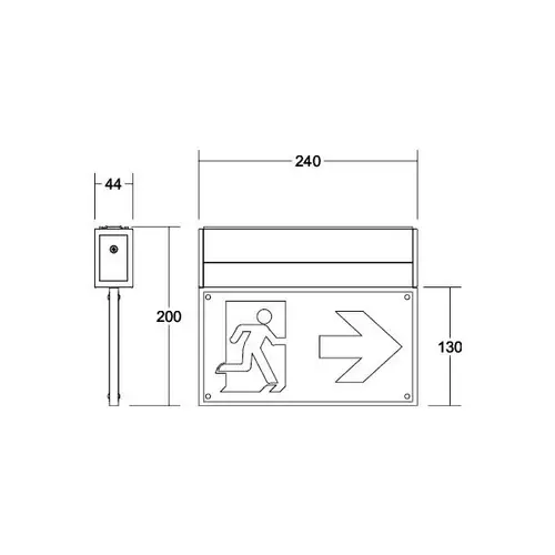Brumberg Leuchten LED-Rettungszeichenleuchte 79230264 Brumberg Leuchten LED-Rettungszeichenleuchte 79230264