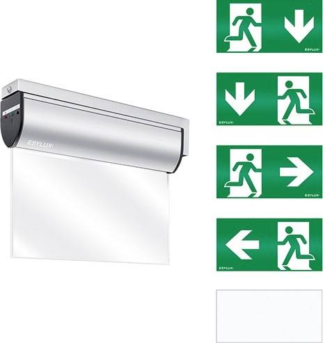 ESYLUX EN10031687 Fluchtweg-Notbeleuchtung Wandauslegermontage hoch, links, rechts, runter