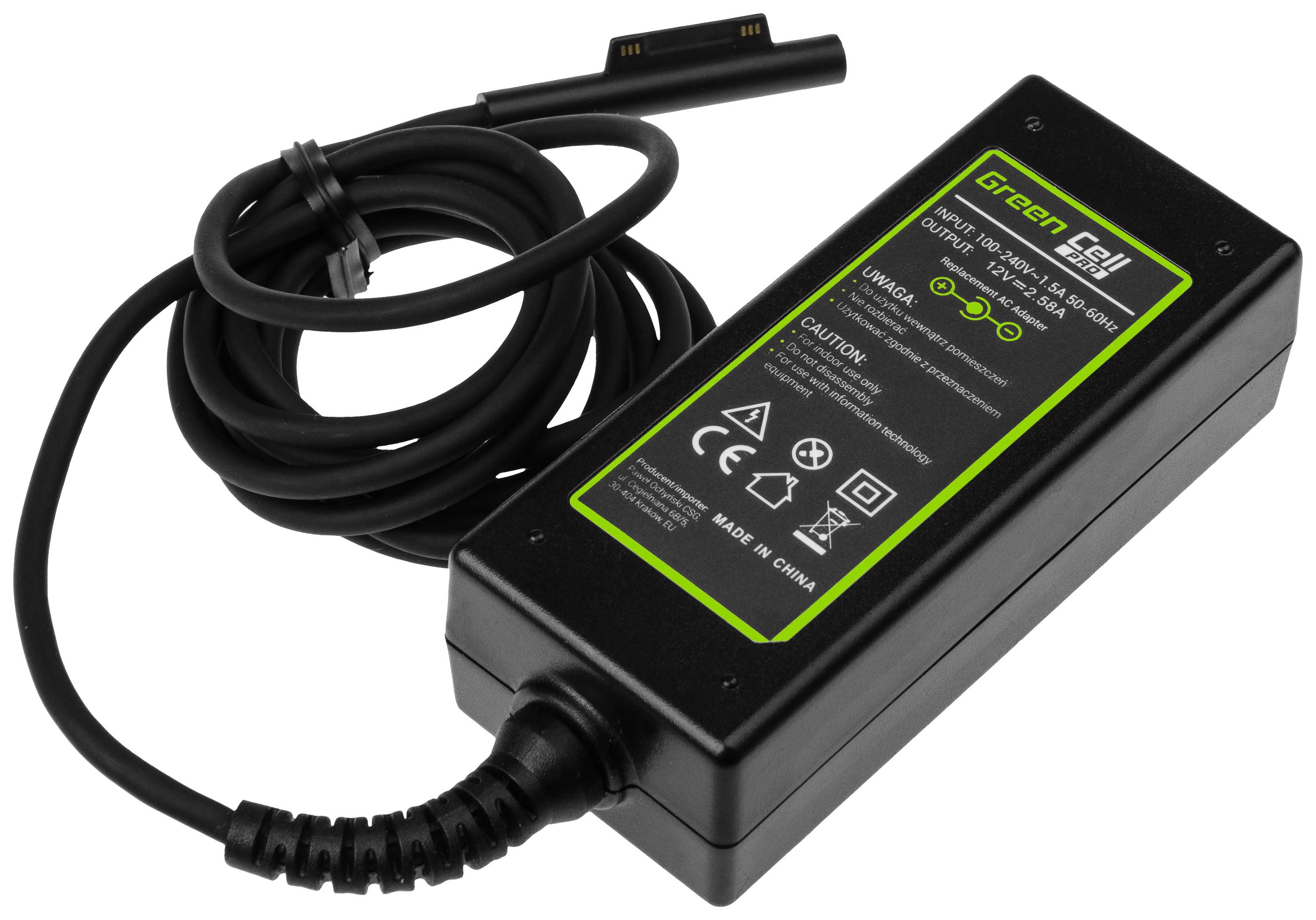 Green Cell GC-AD63P Notebook-Netzteil 36W 12V 2.58A