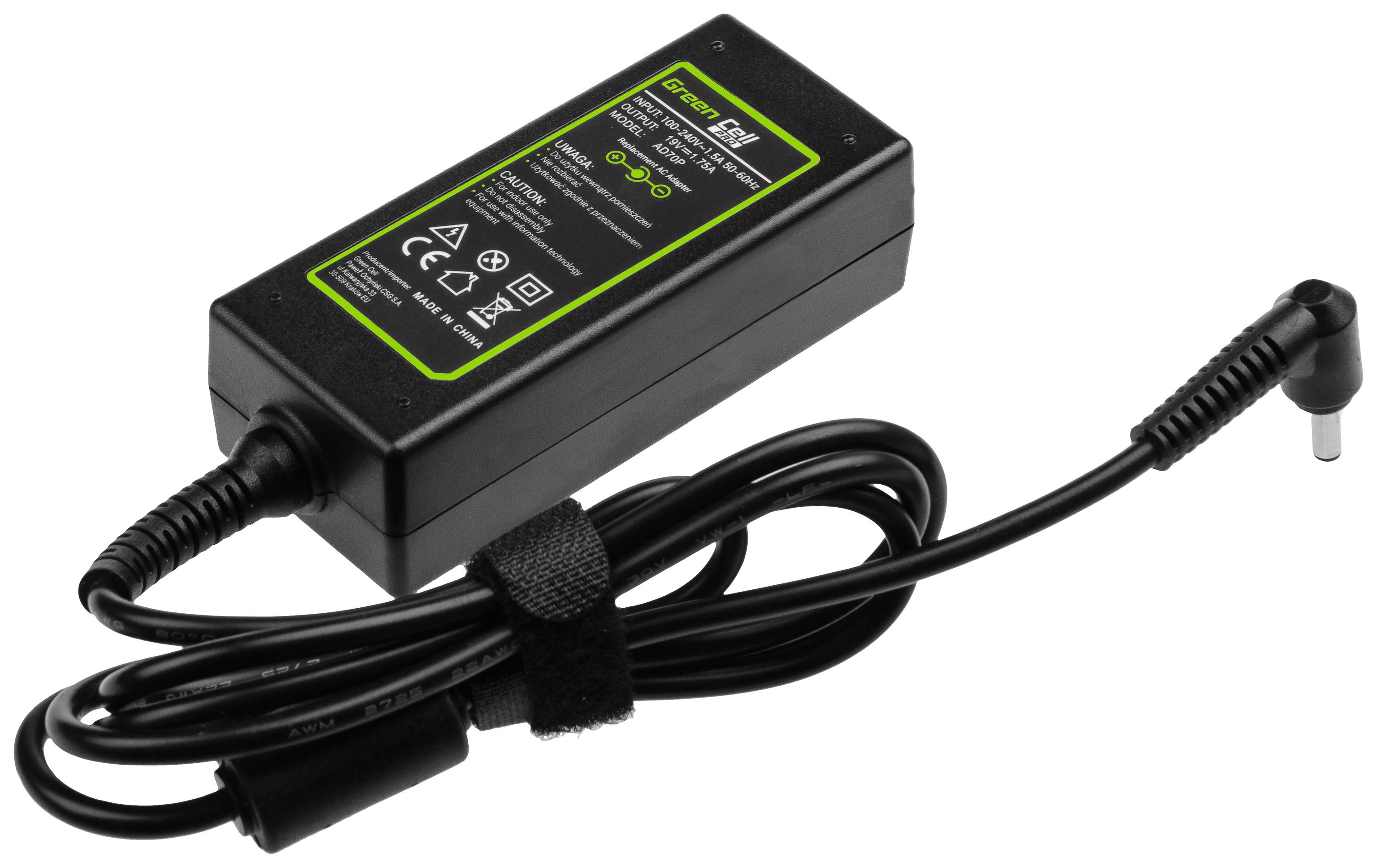 Green Cell GC-AD70P Notebook-Netzteil 33 W 19 V 1.75 A