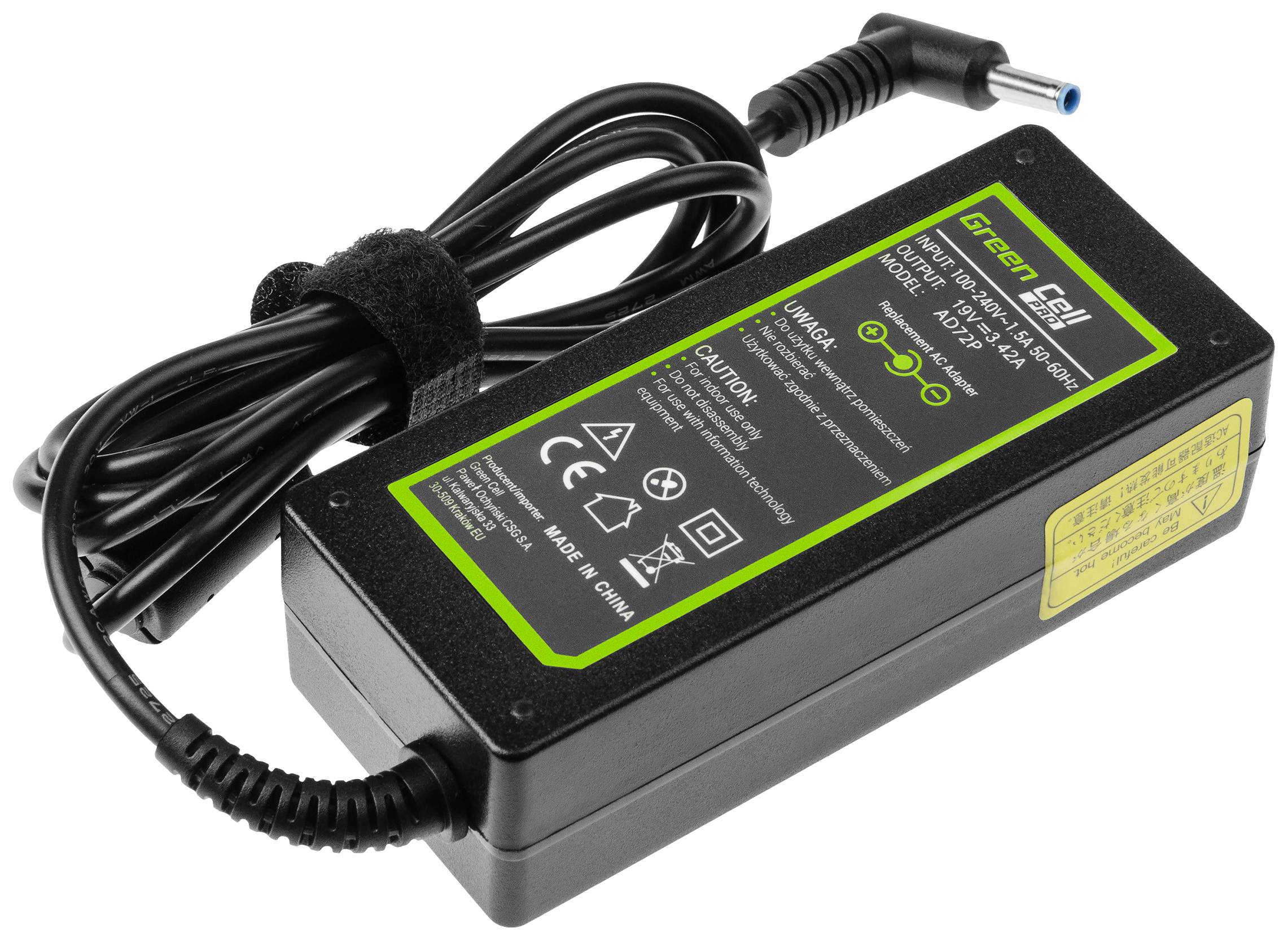 Green Cell GC-AD72P Notebook-Netzteil 65W 19V 3.42A