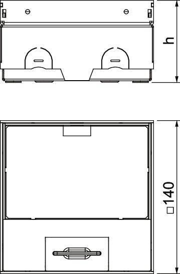 OBO Bettermann UDHOME-ONE GV15V Bodensteckdose