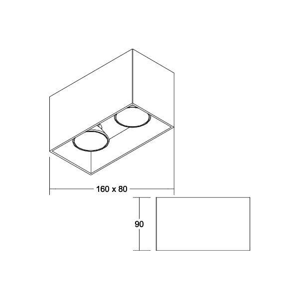 Brumberg 45135170 45135170 Deckenleuchte Weiß