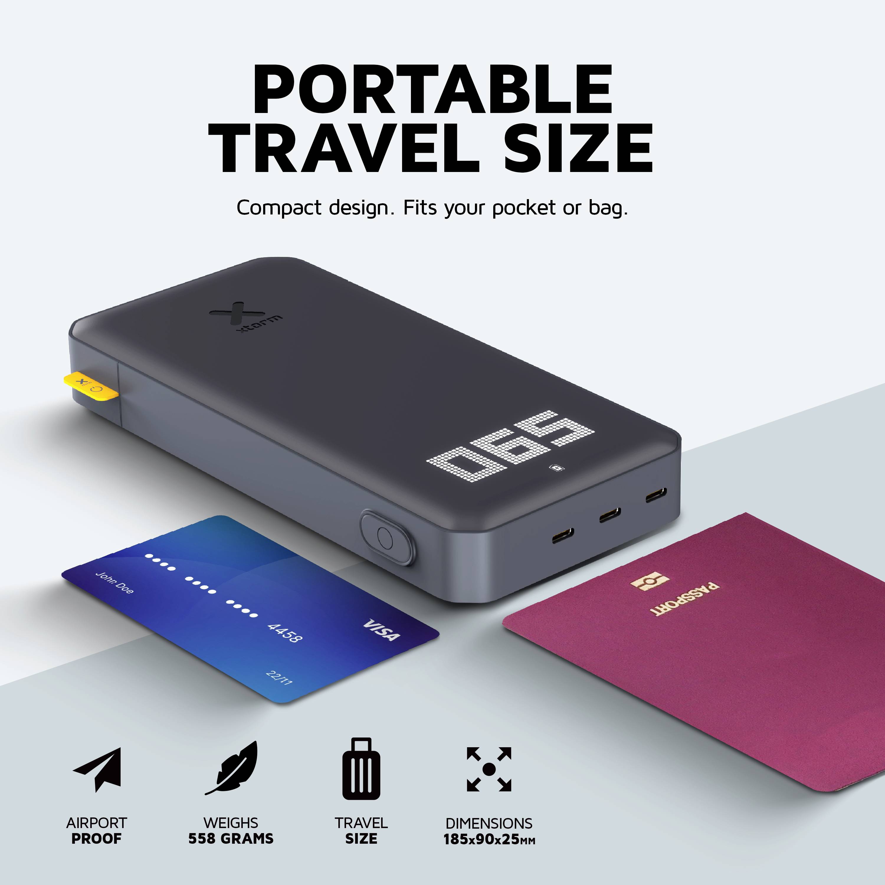 Xtorm by A-Solar XB401 Powerbank 24000 mAh Li-Ion USB-C® Schwarz