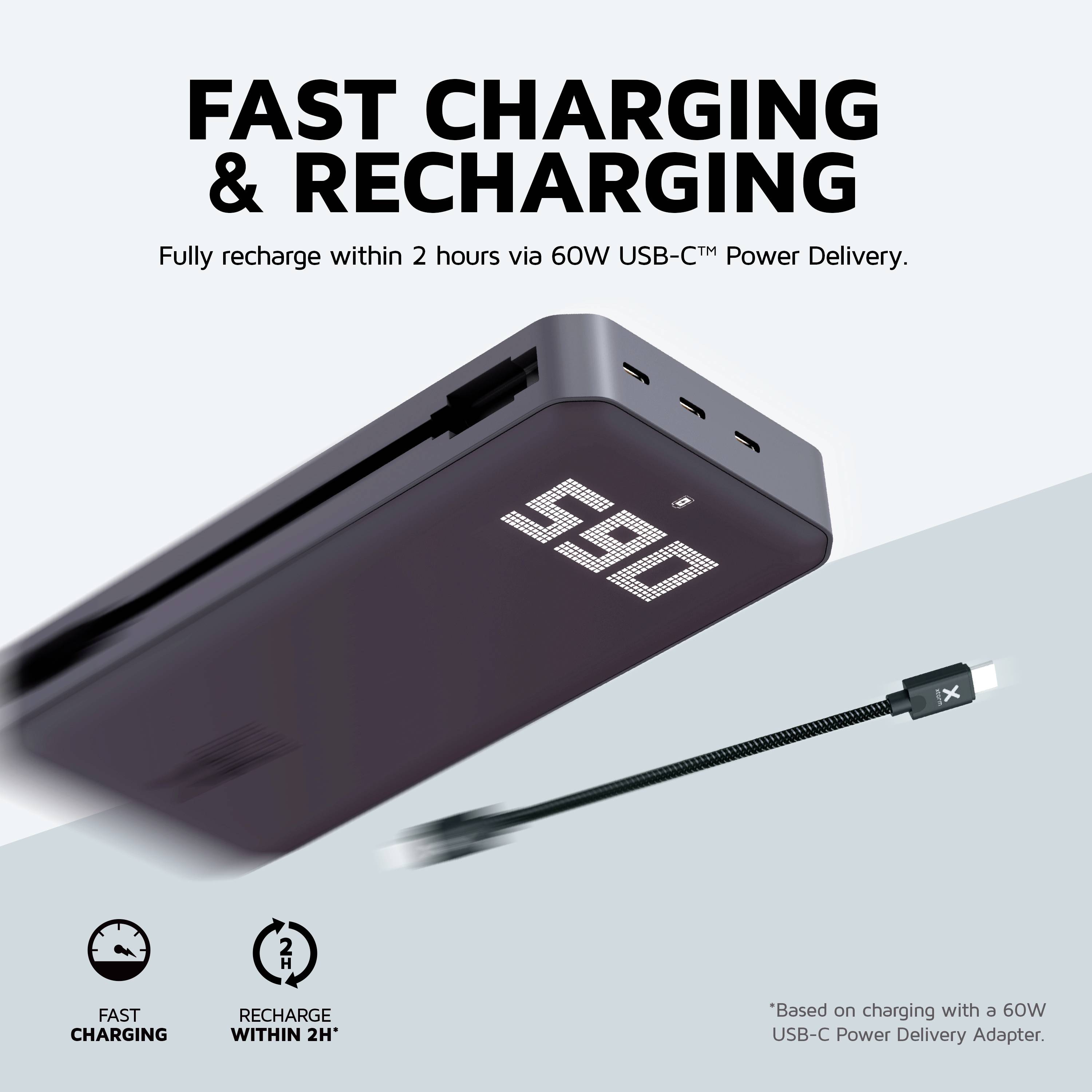 Xtorm by A-Solar XB401 Powerbank 24000 mAh Li-Ion USB-C® Schwarz