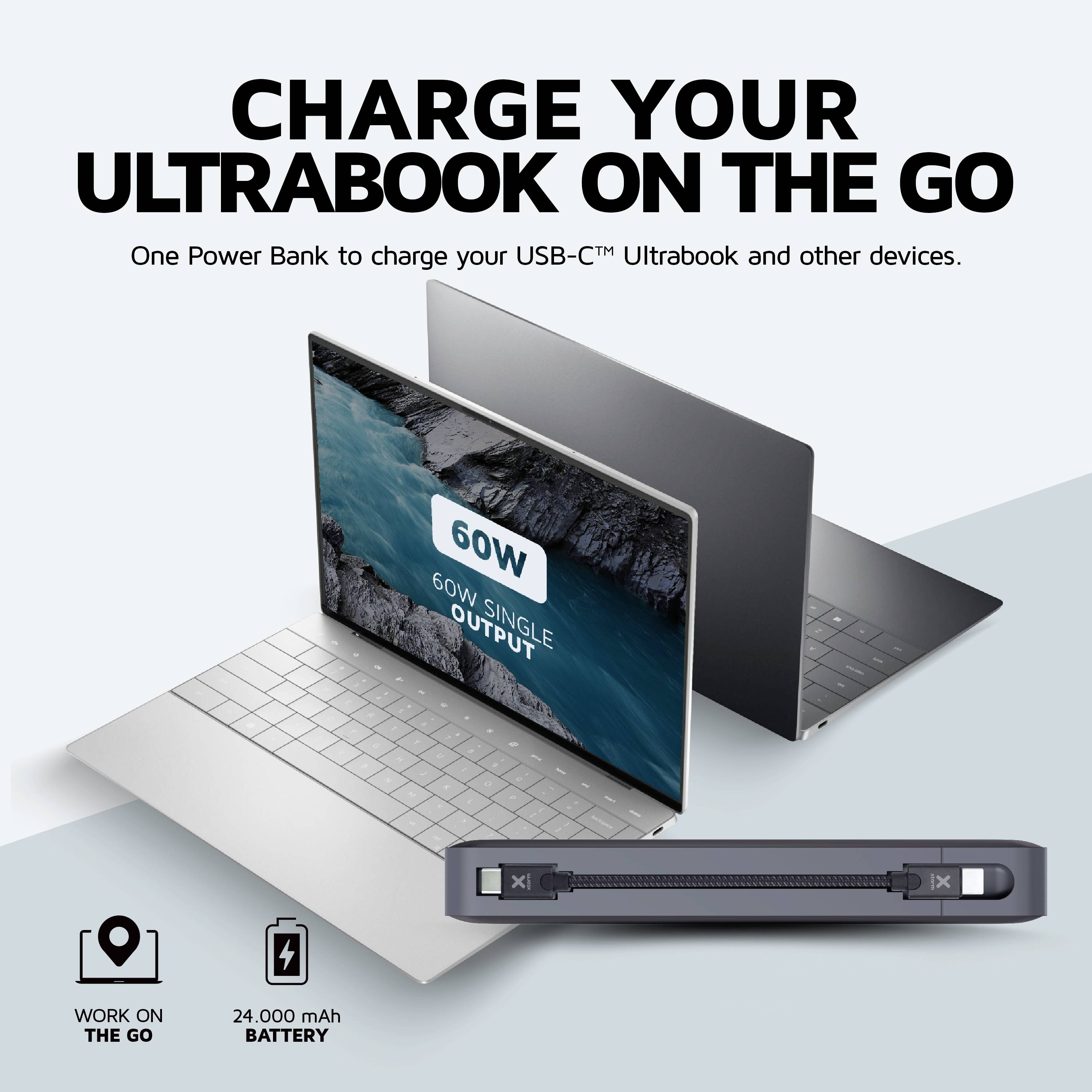 Xtorm by A-Solar XB401 Powerbank 24000 mAh Li-Ion USB-C® Schwarz