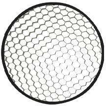Runde Abdeckung mit sechseckigem Wabengittermuster.