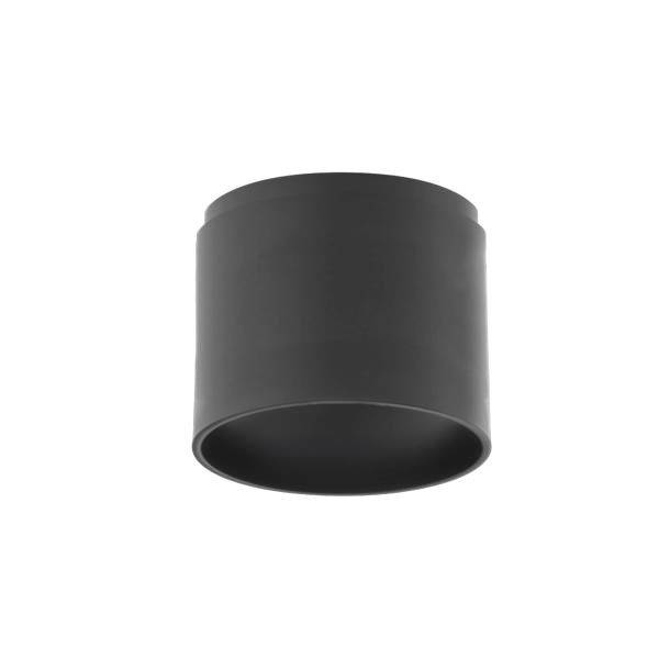 Ein schwarzer, zylindrischer Deckel ohne erkennbare Merkmale oder Beschriftungen.