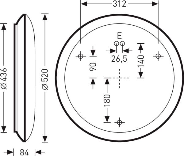 Trilux 74R G2 WD3DW#7860951 LED-Wandleuchte mit Bewegungsmelder LED LED fest eingebaut 30 W Weiß