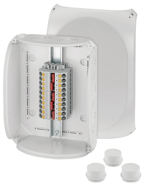 Hensel 62000422 Abzweigkasten mit Schraubklemmen, halogenfrei (L x B) 295mm x 225mm 1St.
