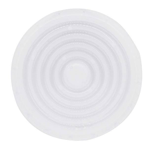 Eine durchsichtige, runde Silikondichtung mit konzentrischen Ringen, die möglicherweise für Behälter oder Maschinen verwendet wird.