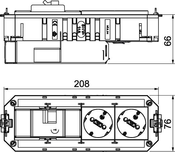 OBO Bettermann 7404698 Universal-Anschluss-Einheit