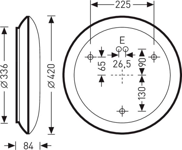 Trilux 74R G2 WD2DW#7895351 Wannenleuchte LED LED fest eingebaut 17 W Weiß