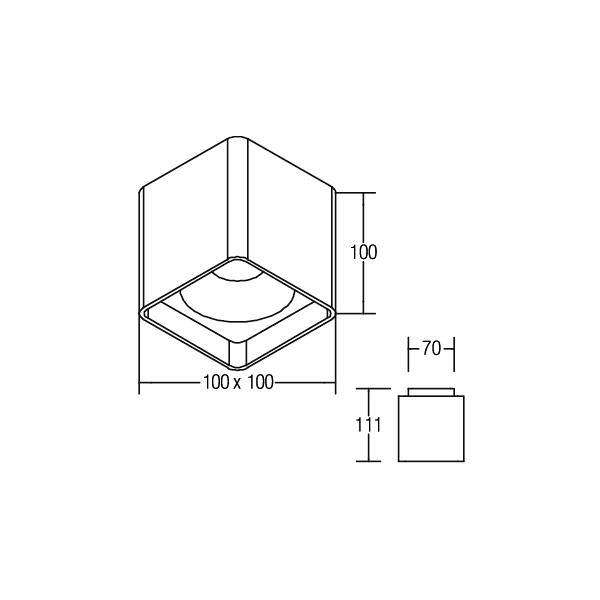 Brumberg 12040183 12040183 LED-Deckenleuchte LED 14.5 W Schwarz