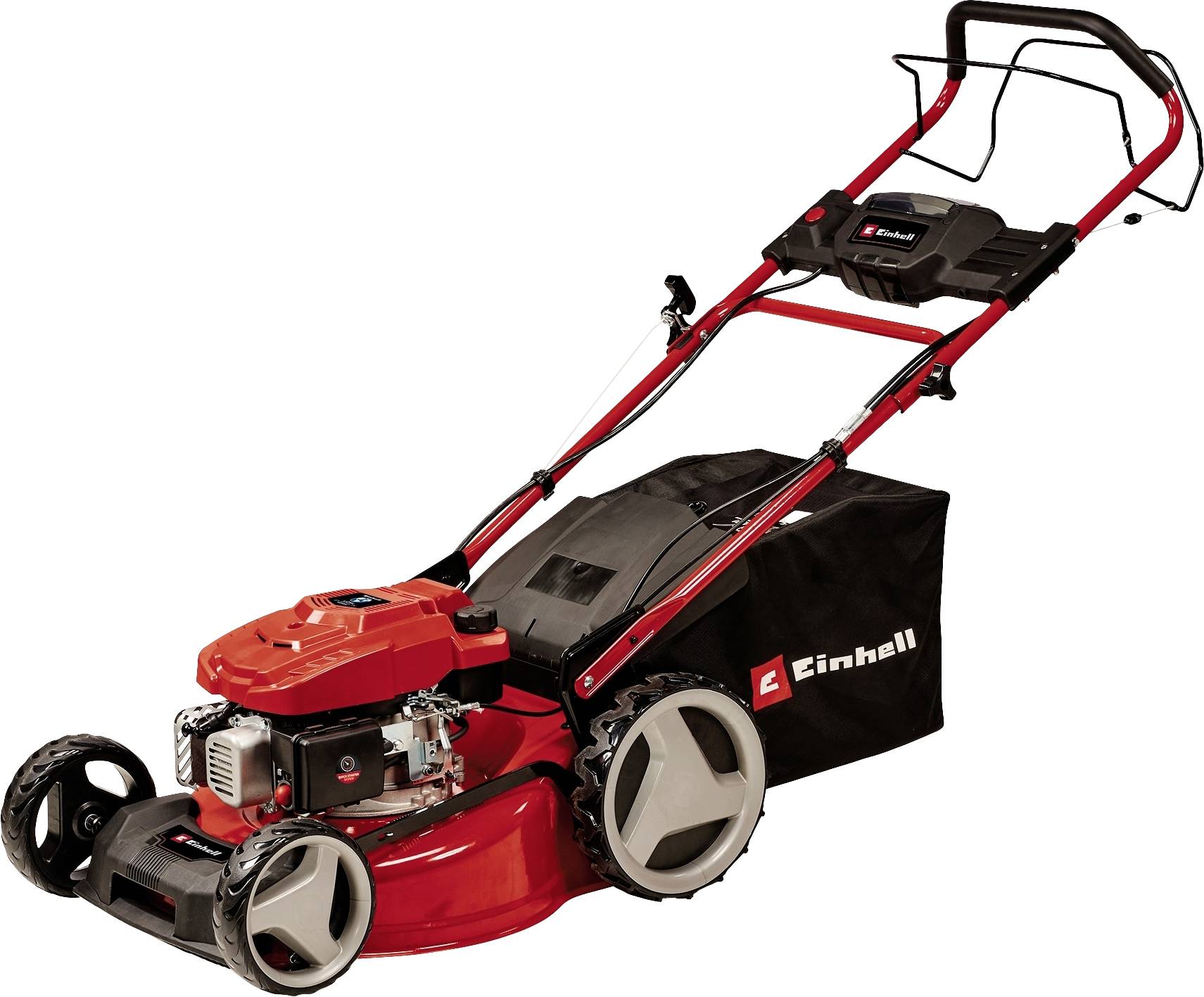 Einhell GC-PM 46 SM HW-E Li Power X-Change Benzin Rasenmäher inkl. Ladegerät, inkl. Akku, Heckauswurf 2000W 18V Schnittbreite
