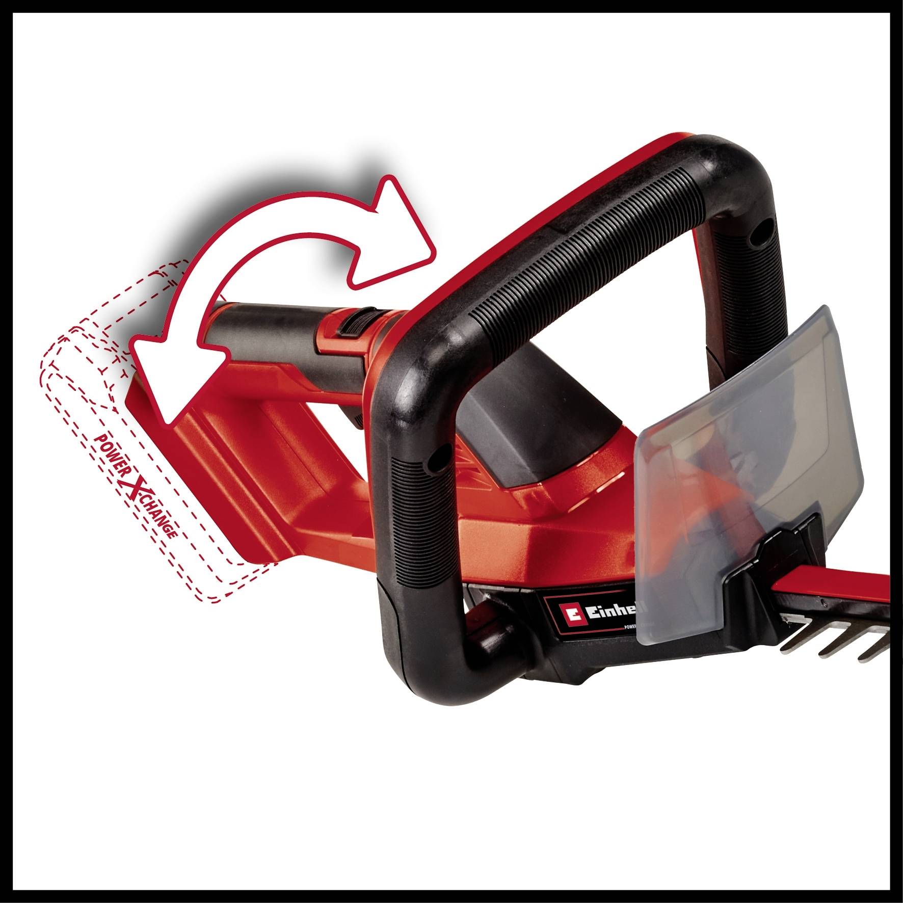 Einhell GC-CH 18/50 Li-Solo Power X-Change Akku Heckenschere ohne Akku, ohne Ladegerät, Softgriff Li-Ion 550mm