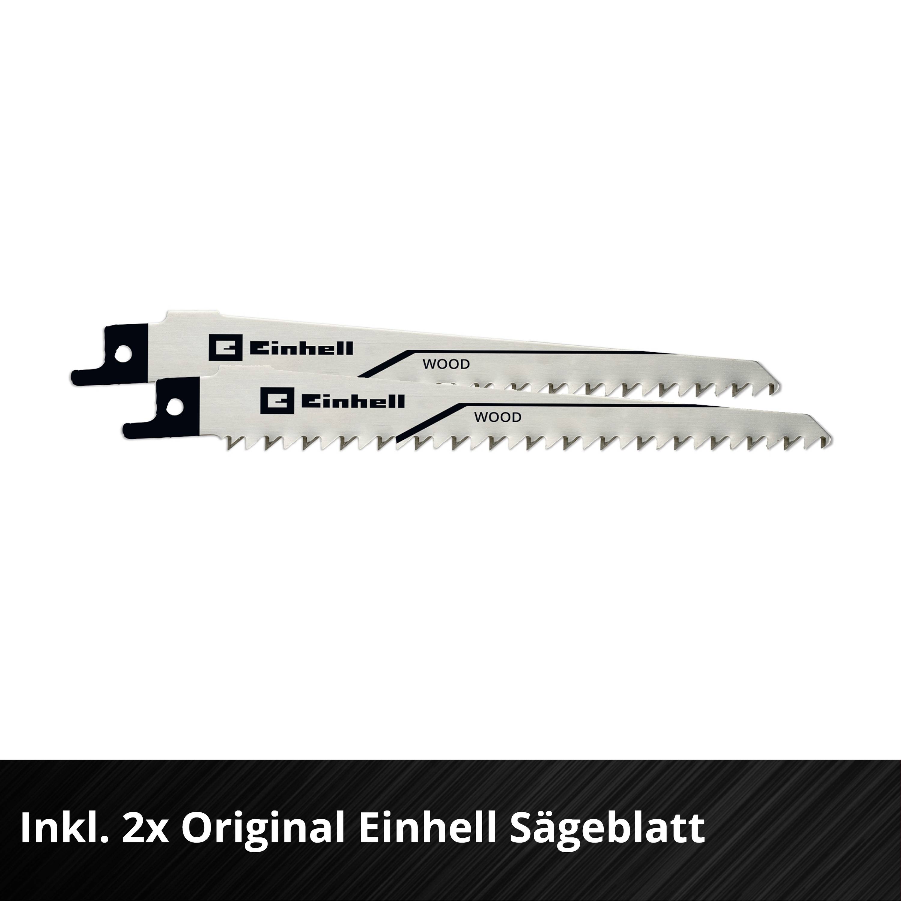 Zwei Einhell Sägeblätter für Holz.