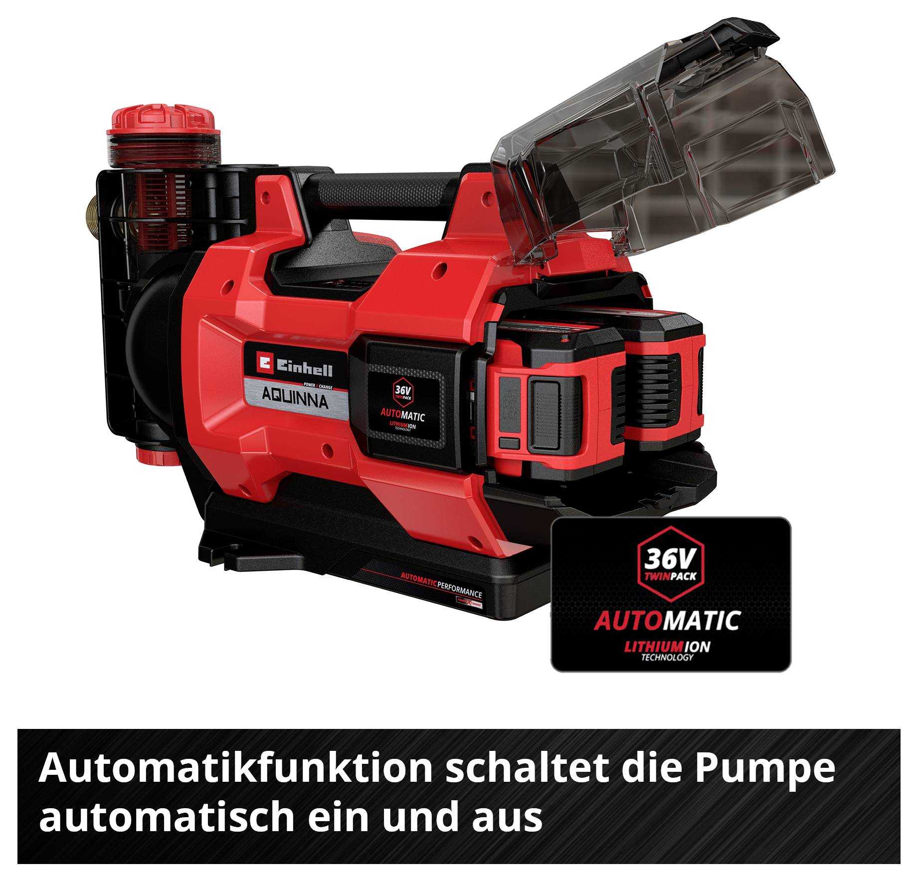 'Mode' mit LED-Anzeigen: 'Eco' und 'Boost'. 'On/Reset' mit LEDs: 'Power On', 'Pump On' und 'Failure'.
