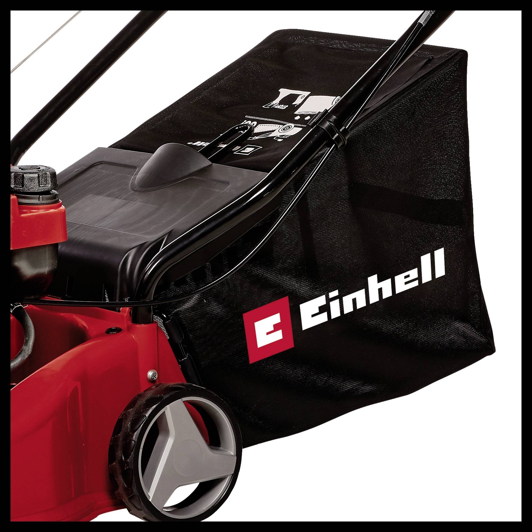 Einhell GC-PM 40/2 Benzin Rasenmäher Softgriff, Höhenverstellbarer Griff mit Klappfunktion, mit Schnitthöhenverstellung 2000W