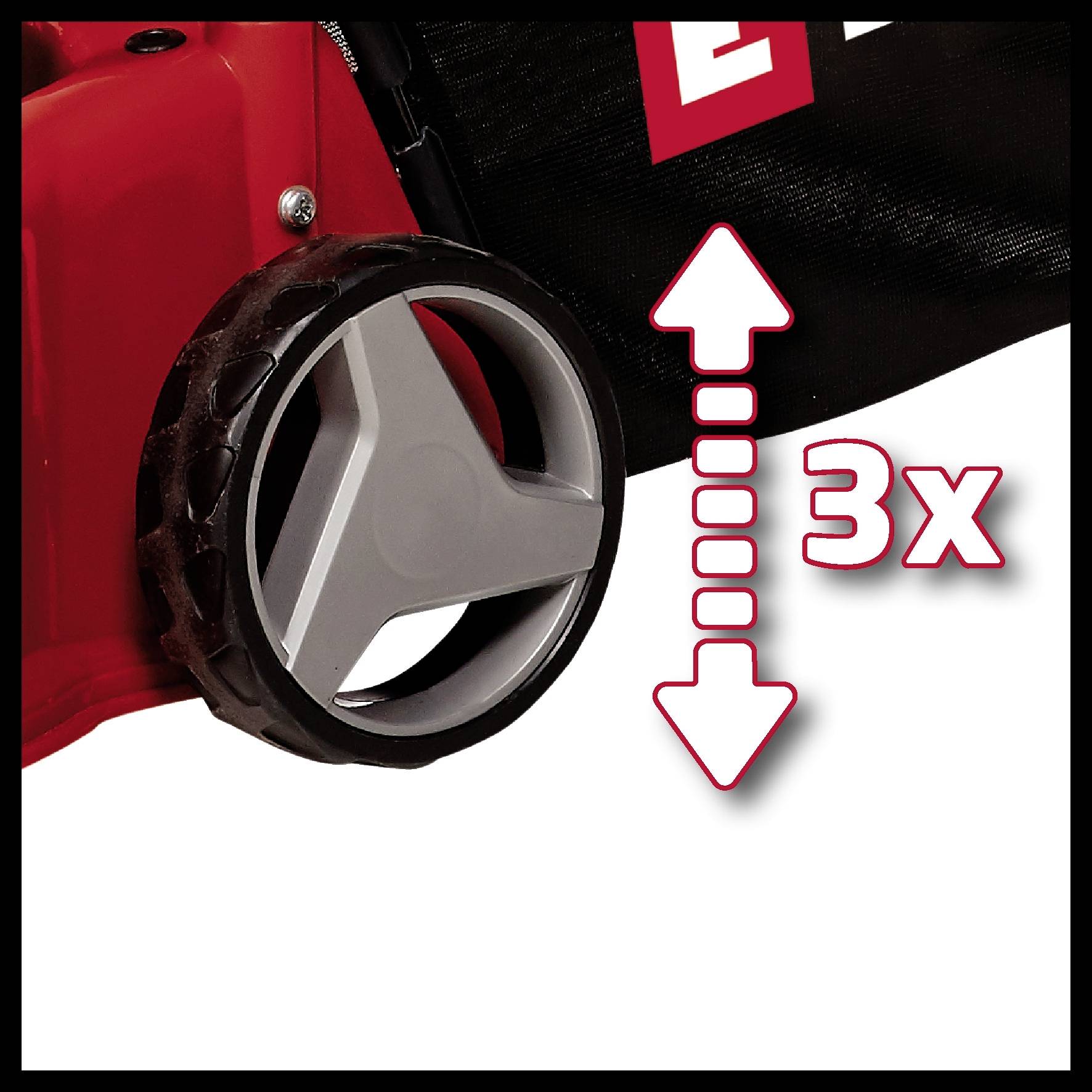 Einhell GC-PM 40/2 Benzin Rasenmäher Softgriff, Höhenverstellbarer Griff mit Klappfunktion, mit Schnitthöhenverstellung 2000W