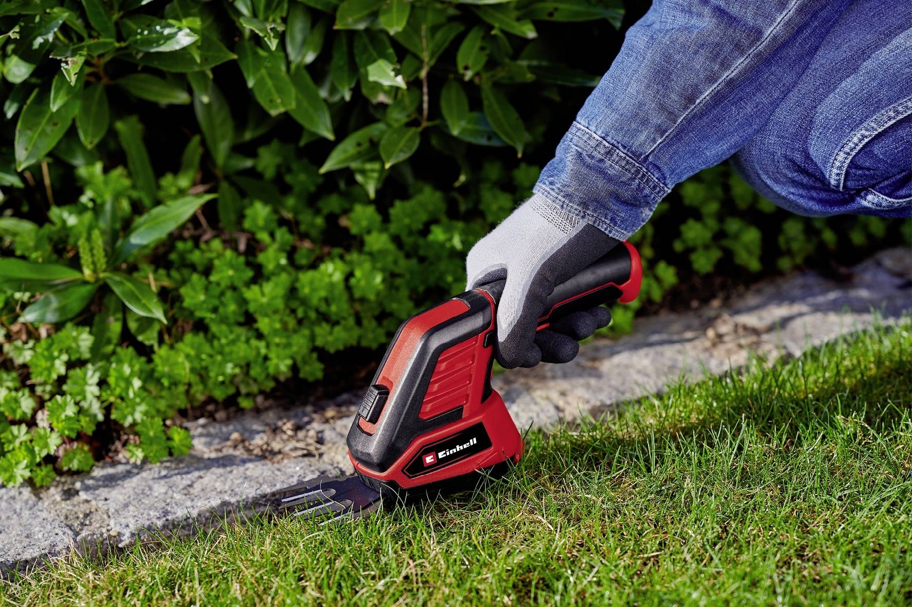 Einhell 3410365 GC-CG 3,6/70 Li WT Akku Grasschere, Strauchschere ohne Stiel, inkl. Gras- und Strauchscherenvorsatz, inkl. Akku