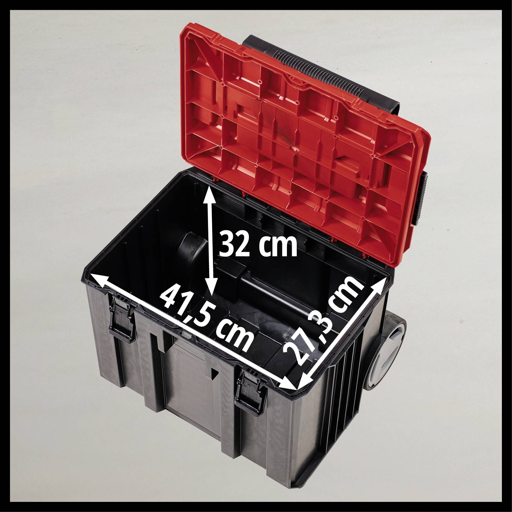 Einhell E-Case L with wheels 4540014 Transportwagen Kunststoff Schwarz, Rot (L x B x H) 444 x 330 x 131mm