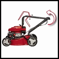 Einhell GC-PM 40/2 S Benzin Rasenmäher Höhenverstellbarer Griff mit Klappfunktion 2000W Schnittbreite (max.) 40cm Geeignet für Einhell GC-PM 40/2 S Benzin Rasenmäher Höhenverstellbarer Griff mit Klappfunktion 2000W Schnittbreite (max.) 40cm Geeignet für