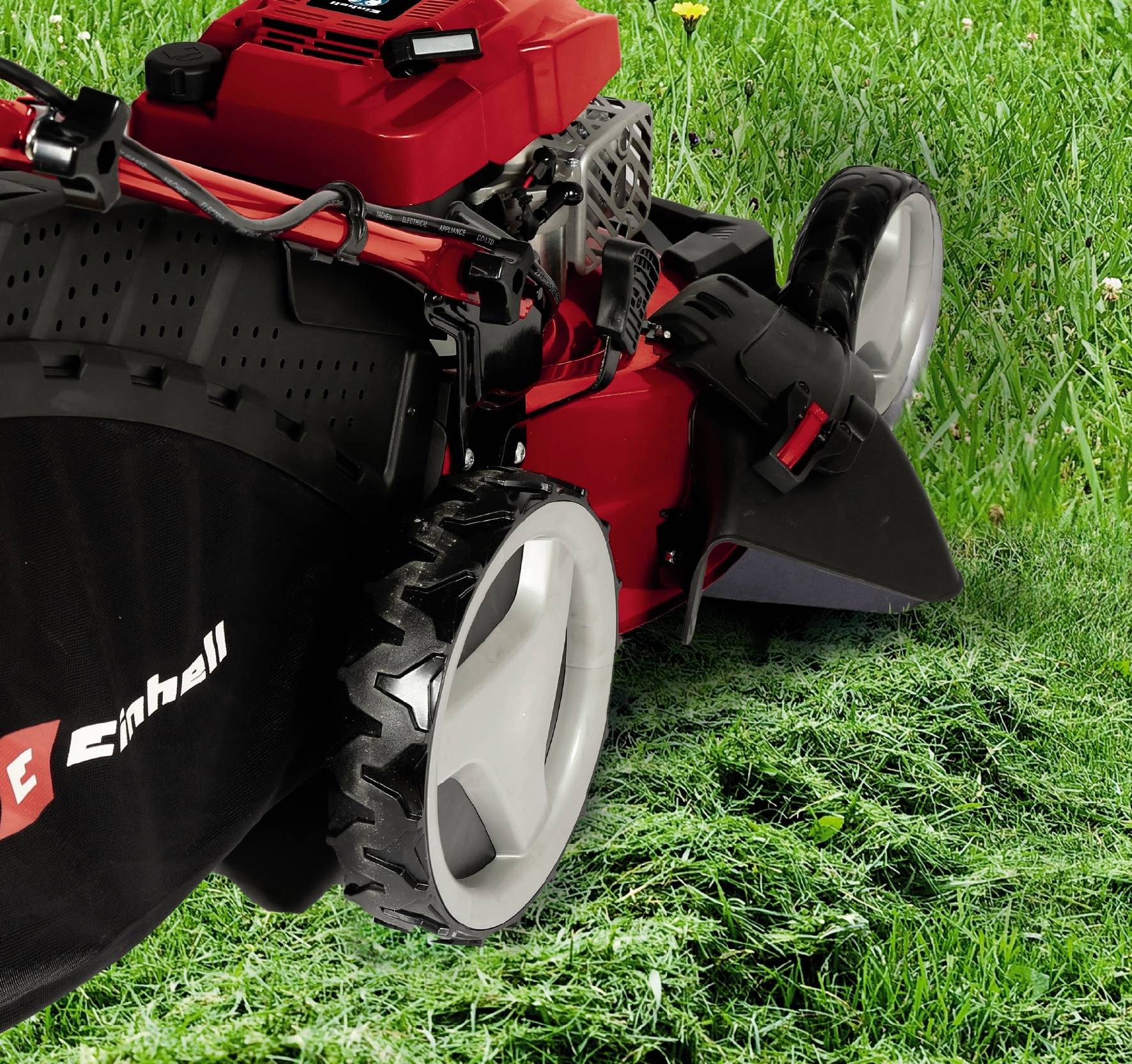 Einhell GC-PM 51/3 S HW-E Benzin Rasenmäher Höhenverstellbarer Griff 2700W Schnittbreite (max.) 51cm Geeignet für 1800m²