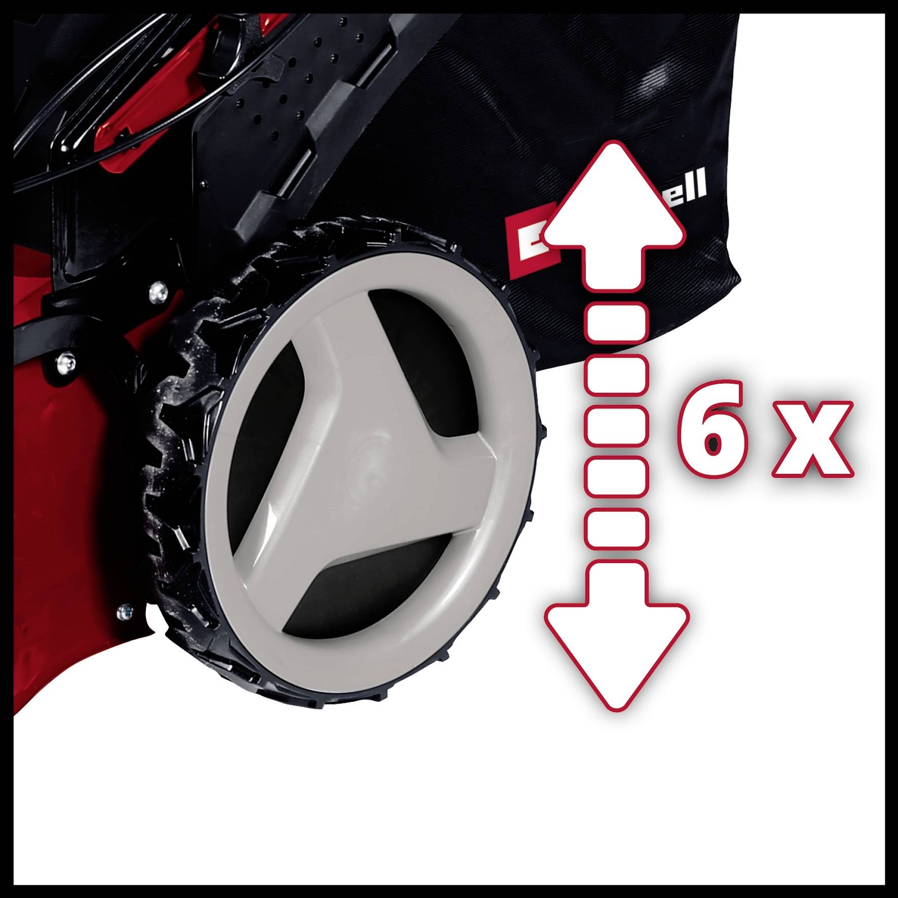 Einhell GC-PM 51/3 S HW-E Benzin Rasenmäher Höhenverstellbarer Griff 2700W Schnittbreite (max.) 51cm Geeignet für 1800m²