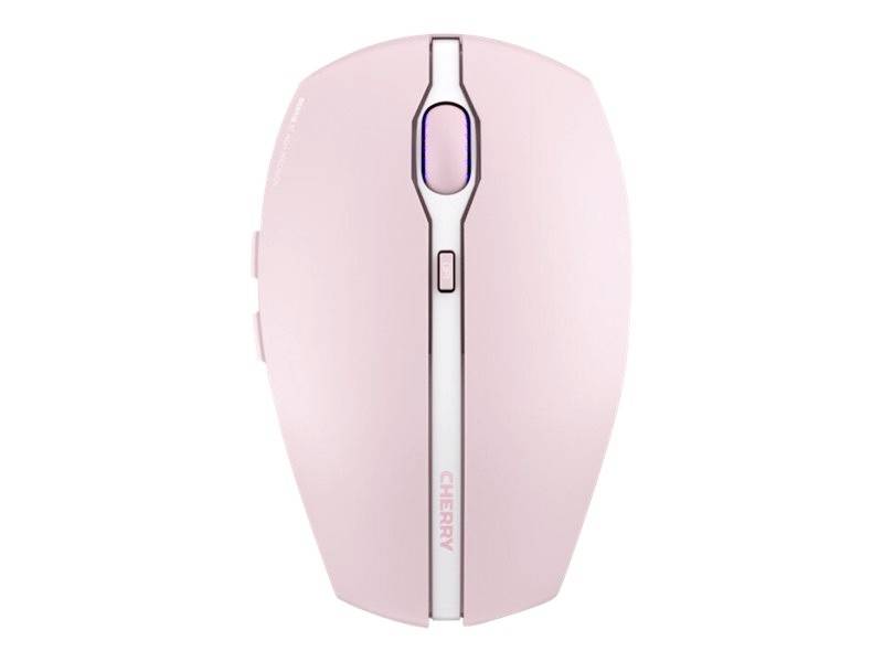 CHERRY GENTIX BT Maus Bluetooth® Optisch Kirschblütenrosa 7 Tasten 1000 dpi, 2000 dpi Integriertes Scrollrad, Wiederaufladbar