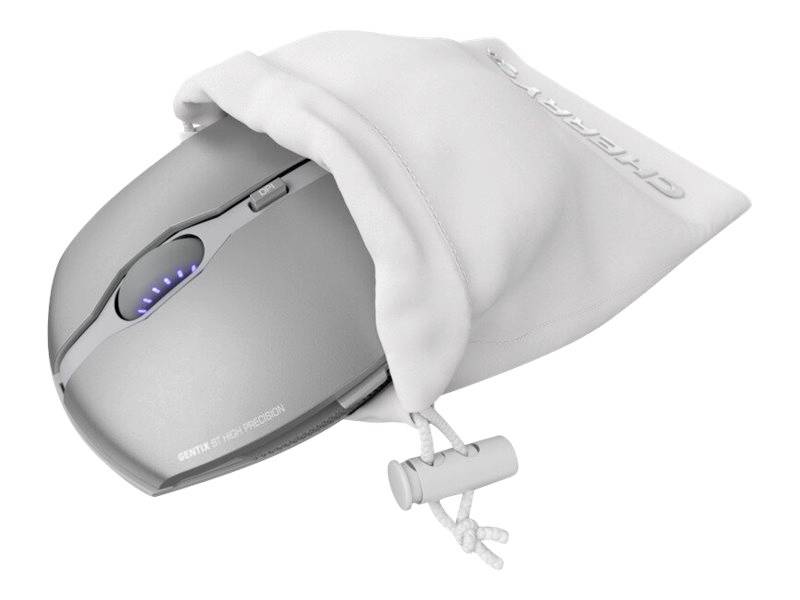 CHERRY GENTIX BT Maus Bluetooth® Optisch Frost, Silber 7 Tasten 1000 dpi, 2000 dpi Intelligentes Scrollrad, Wiederaufladbar