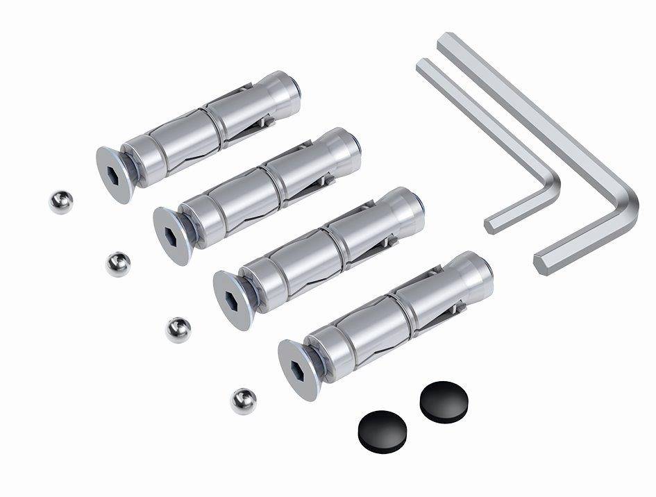 Basi BWA 110 Wand-/Bodenanker Schwarz