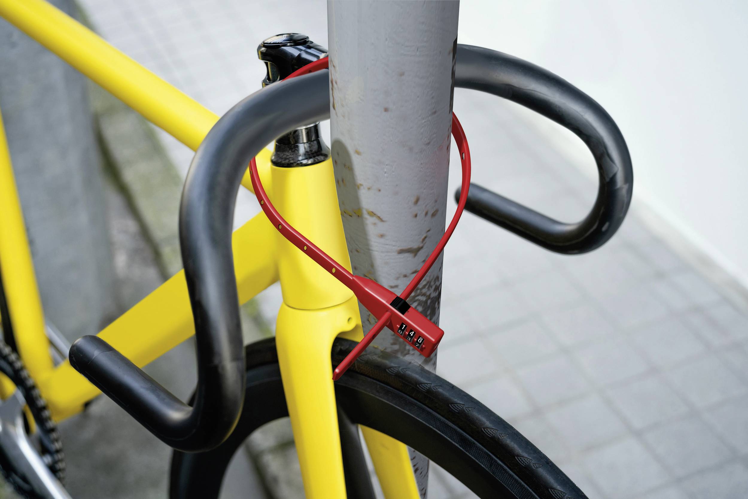 Basi KBS 50 Kabelbinder-Schloss Rot Zahlenschloss