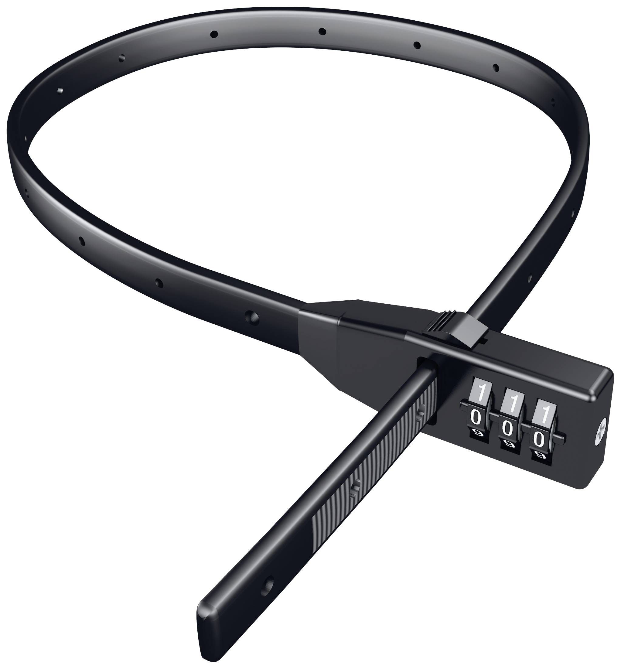 Basi KBS 50 Kabelbinder-Schloss Schwarz Zahlenschloss