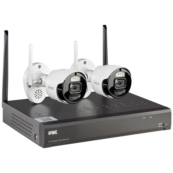 Urmet SET 1098/820 1098/820 WLAN IP-Überwachungskamera-Set 8-Kanal mit 2 Kameras 1920 x 1080 Pixel Urmet SET 1098/820 1098/820 WLAN IP-Überwachungskamera-Set 8-Kanal mit 2 Kameras 1920 x 1080 Pixel