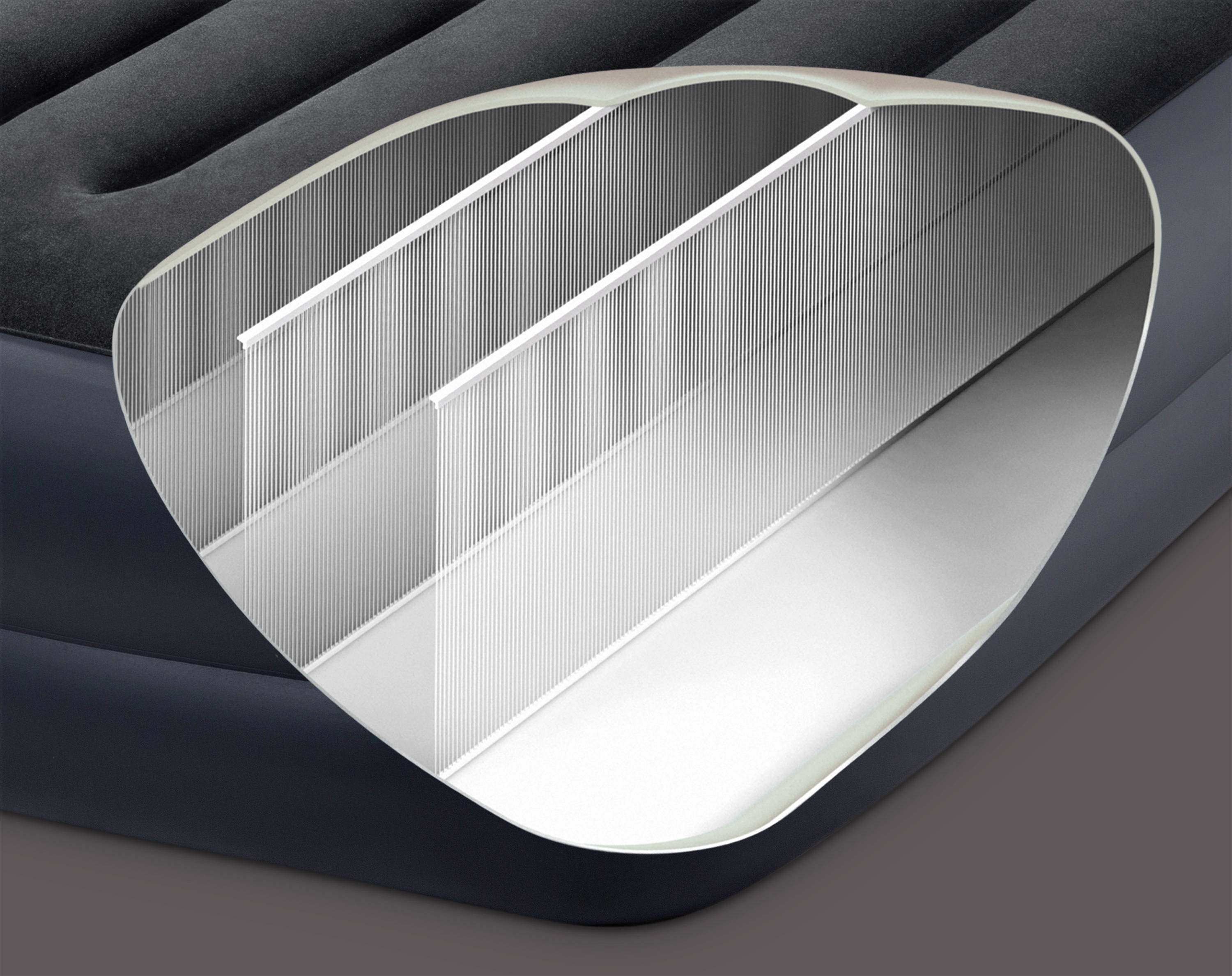 Intex 64124ND DuraBeam PillowRestRaised Luftbett (L x B x H) 203 x 152 x 42cm Schwarz