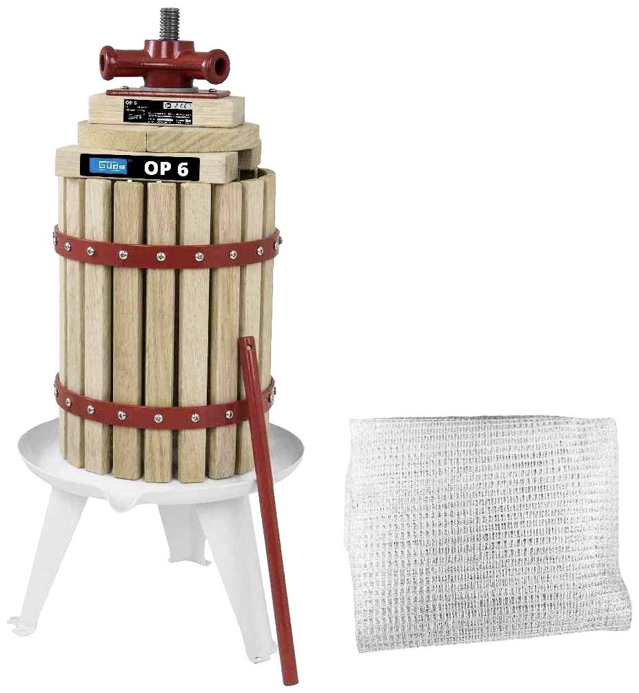 GÜDE Obstpresse OP6 Holz, Rot