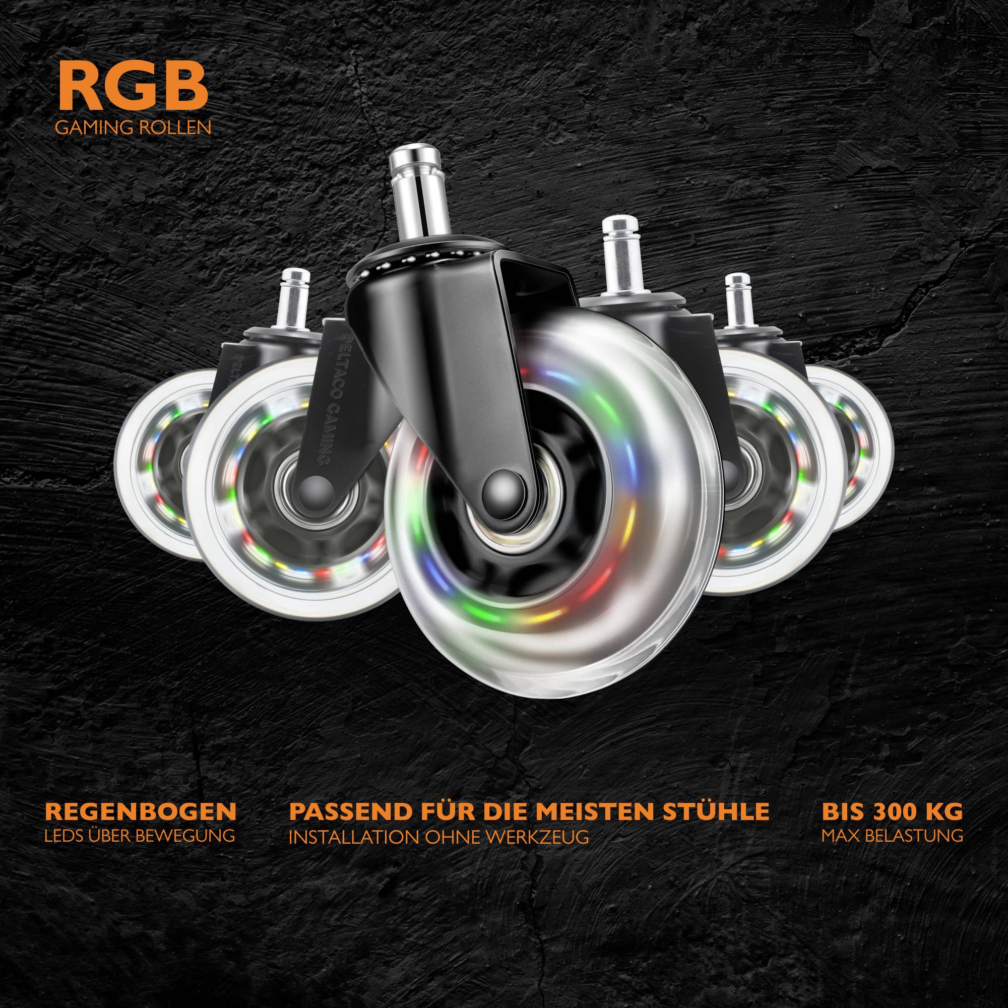 DELTACO GAMING GAM-141 Ersatzrollen Transparent, RGB