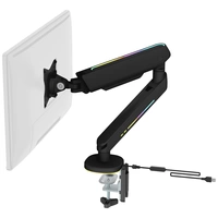 DELTACO GAMING RGB Single 1fach Monitor-Tischhalterung 43,2 cm (17") - 81,3 cm (32") Schwarz Neigba DELTACO GAMING RGB Single 1fach Monitor-Tischhalterung 43,2 cm (17") - 81,3 cm (32") Schwarz Neigba