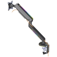 DELTACO GAMING RGB Single 1fach Monitor-Tischhalterung 43,2 cm (17") - 81,3 cm (32") Schwarz Neigba DELTACO GAMING RGB Single 1fach Monitor-Tischhalterung 43,2 cm (17") - 81,3 cm (32") Schwarz Neigba