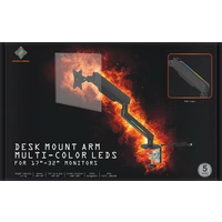 DELTACO GAMING RGB Single 1fach Monitor-Tischhalterung 43,2 cm (17") - 81,3 cm (32") Schwarz Neigba DELTACO GAMING RGB Single 1fach Monitor-Tischhalterung 43,2 cm (17") - 81,3 cm (32") Schwarz Neigba