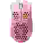 DELTACO GAMING PM80 Gaming-Maus Funk Optisch Pink 7 Tasten 4800 dpi Beleuchtet, Wiederaufladbar