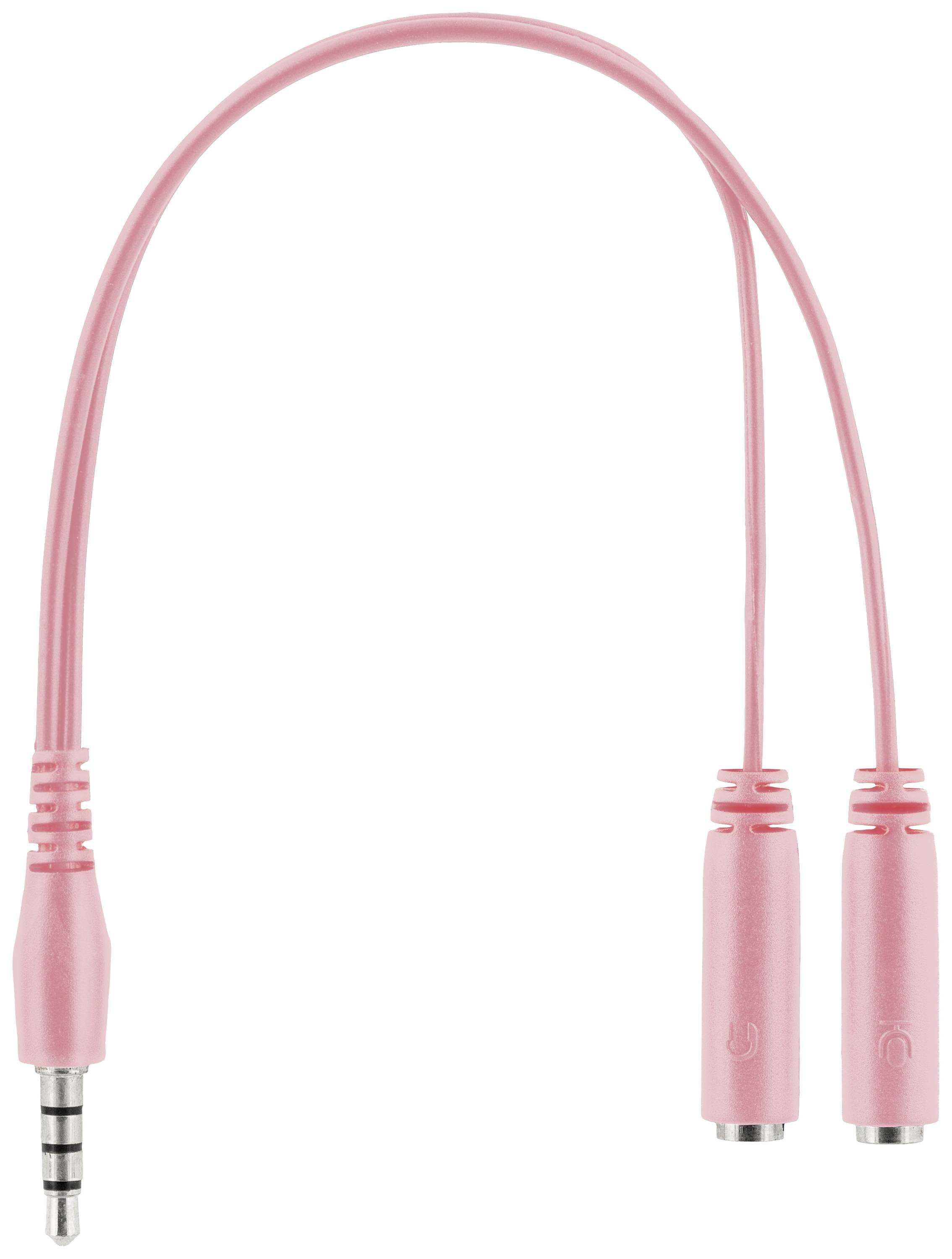 DELTACO GAMING PH85 Over Ear Headset kabelgebunden Stereo Pink, Rosa Mikrofon-Stummschaltung Gaming