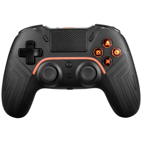 DELTACO GAMING Wireless PS4 & PC Controller Controller PlayStation 4, PC, Android, iOS Schwarz
