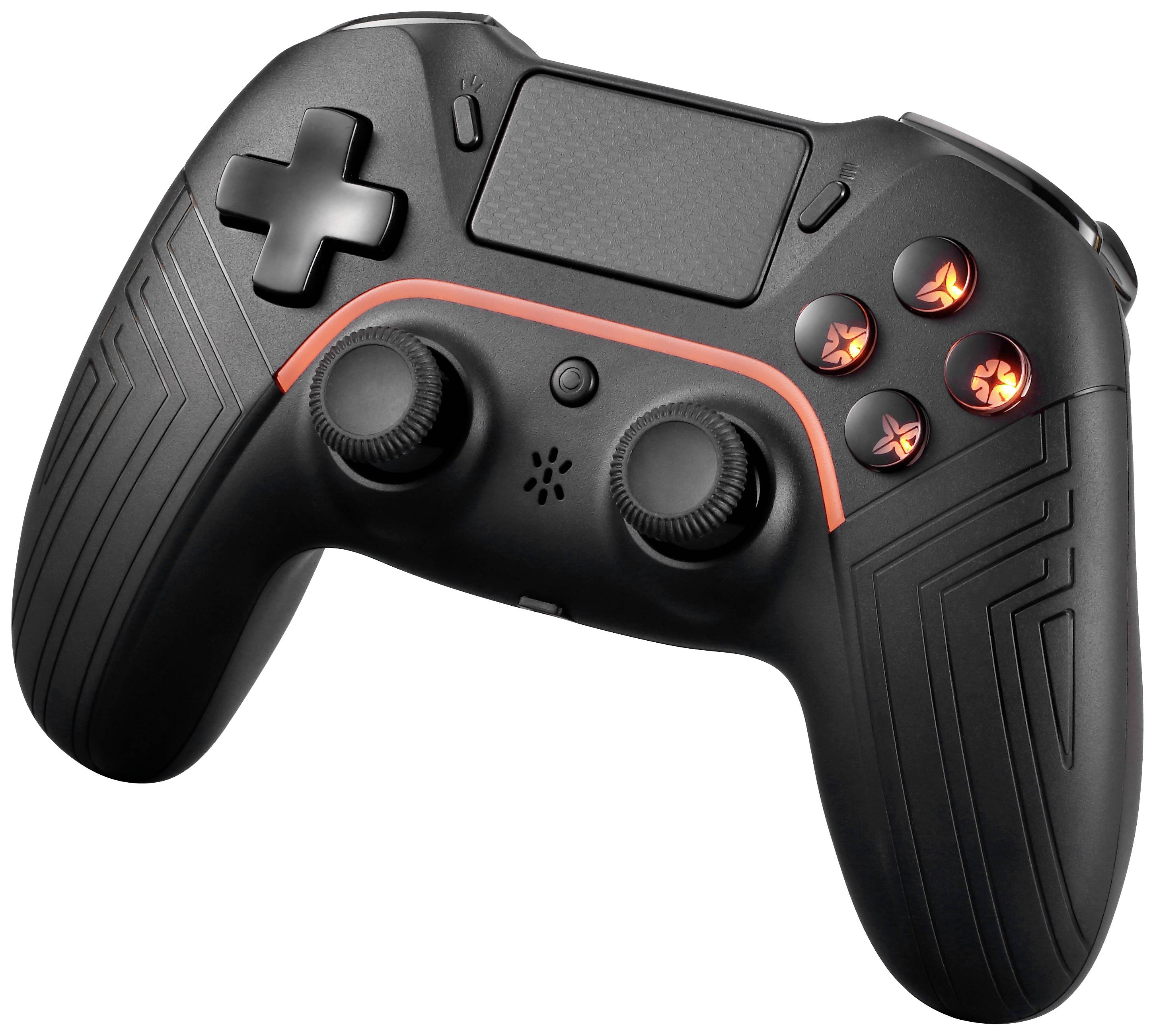 DELTACO GAMING Wireless PS4 & PC Controller Controller PlayStation 4, PC, Android, iOS Schwarz