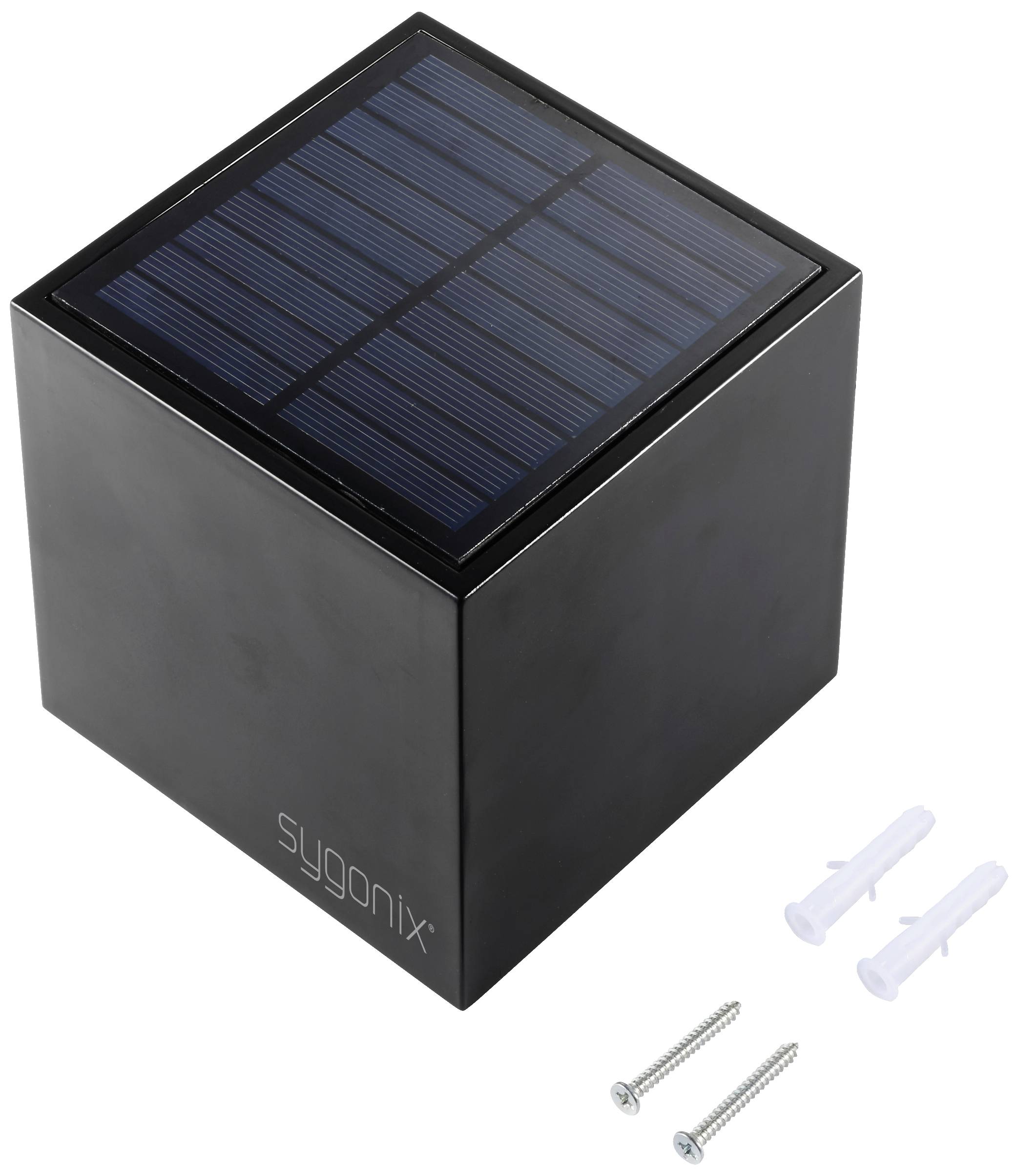 Sygonix SY-5499356 Solar-Außenwandleuchte SMD LED 0.9W Schwarz