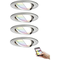 Paulmann 4064161242101 LED-Einbauleuchte 4er Set LED 15.6W Eisen (gebürstet) Paulmann 4064161242101 LED-Einbauleuchte 4er Set LED 15.6W Eisen (gebürstet)