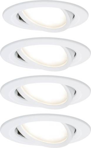 Paulmann 4064161242187 Nova Einbauleuchte 4er Set LED LED 18 W Weiß (matt)