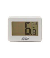 Digitalthermometer zeigt '6,8 °C'. Links oben ein Schneeflockensymbol. Gerät von der Marke 'Xavax'.