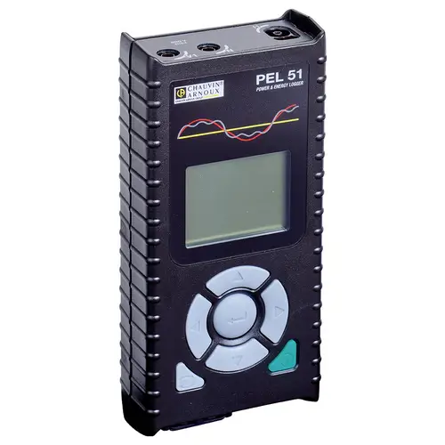 Chauvin Arnoux PEL 51 Netz-Analysegerät 1phasig inkl. Stromzangen, mit Loggerfunktion Chauvin Arnoux PEL 51 Netz-Analysegerät 1phasig inkl. Stromzangen, mit Loggerfunktion